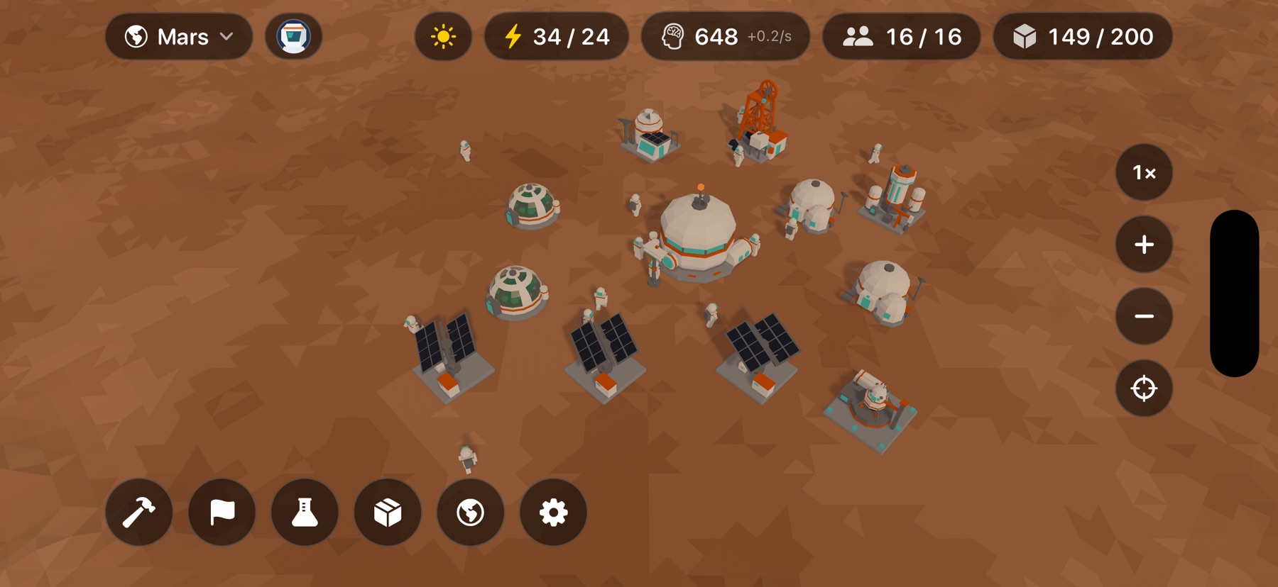 The same base on Mars, further out and colder